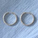 Boucles d'Oreilles Plaqué Or Créoles Pliables 2,5cm