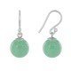  Boucles d'Oreilles Argent 925 Billes d'Aventurine