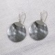 Boucles d'Oreilles Argent 925 Disque Nacre - Classics