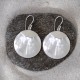 Boucles d'Oreilles Argent 925 Disque Nacre - Classics