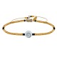 Bracelet Lien Oeil de Sainte Lucie et Petites Perles Brillantes