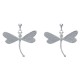 Boucles d'Oreilles Clous Laiton et Libellule