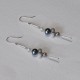 Boucles d'Oreilles Grappe de Perles de Cultures et Argent 925