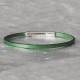 Bracelet Femme Cuir Simple Plat Fermoir Acier Inoxydable
