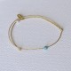 Bracelet Lien Petite Perle de Turquoise