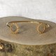 Bracelet Plaqué Or Demi Jonc Soleil de Billes Ajouré