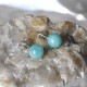 Boucles d'Oreilles Clou Argent 925 et Perles d'Amazonite 8 mm