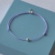 Bracelet Lien Petite Perle Argent 925