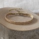 Bracelet Lien Tissé Orange Losanges Violet Clair