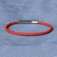 Bracelet Femme Cuir Tréssé Rond 18cm