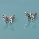 Boucles d'Oreilles Argent 925 Papillon des Iles Ajouré