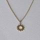 Collier Plaqué Or Soleil Ajouré