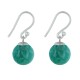 Boucles d'Oreilles Argent 925 Billes d'Amazonite