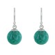 Boucles d'Oreilles Argent 925 Billes d'Amazonite