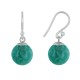 Boucles d'Oreilles Argent 925 Billes d'Amazonite