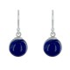 Boucles d'Oreilles Argent 925 Billes de Sodalite