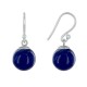 Boucles d'Oreilles Argent 925 Billes de Sodalite