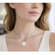 Collier Lien Coquille St Jacques en Nacre