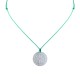 Collier Lien Croix de Saint Benoit en Nacre