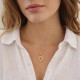 Collier Plaqué Or Soleil Ajouré