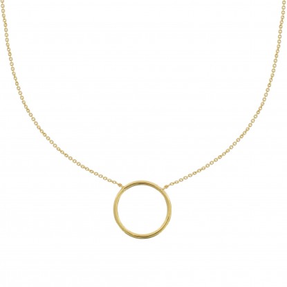 Collier Plaqué Or Petit Cercle