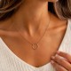 Collier Plaqué Or Petit Cercle