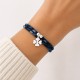 Bracelet Double Tour Lien Liberty et Trèfle Argent 925 - Classics
