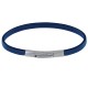 Bracelet Homme Cuir Simple Fermoir Acier Inoxydable - 19cm