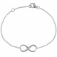 Bracelet Argent 925 Infini et Strass
