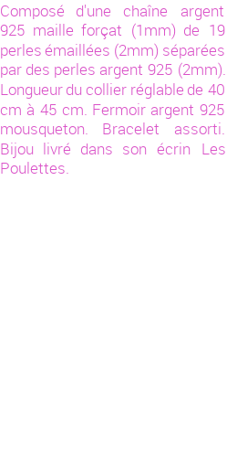 Drôle de créations de Bijoux Fantaisie, c'est un design inattendu que nous réservait Stephanie Ducauroix. Créé avec passion, ces Bijoux Fantaisie en Argent sauront combler chaque Femme amateur de bijoux et accessoires originaux. Il en reste 52 exemplaires, commandez rapidement. Le bijou vous sera expédié directement du site www.lespoulettes-bijoux.fr.