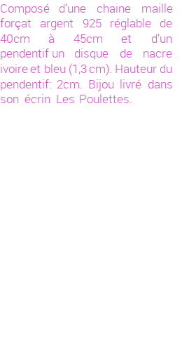 Drôle de créations de Bijoux Fantaisie, c'est un design inattendu que nous réservait Stephanie Ducauroix. Créé avec passion, ces Bijoux Fantaisie en Nacre sauront combler chaque Femme amateur de bijoux et accessoires originaux. Il en reste 4 exemplaires, commandez rapidement. Le bijou vous sera expédié directement du site www.lespoulettes-bijoux.fr, dans son écrin bleu turquoise original.