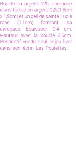 Drôle de créations de Bijoux Fantaisie, c'est un design inattendu que nous réservait Stephanie Ducauroix. Créé avec passion, ces Bijoux Fantaisie en Argent sauront combler chaque Femme amateur de bijoux et accessoires originaux. Il en reste 5 exemplaires, commandez rapidement. Le bijou vous sera expédié directement du site www.lespoulettes-bijoux.fr.