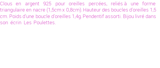 Drôle de créations de Bijoux Fantaisie, c'est un design inattendu que nous réservait Stephanie Ducauroix. Créé avec passion, ces Bijoux Fantaisie en Nacre sauront combler chaque Femme amateur de bijoux et accessoires originaux. Il en reste 13 exemplaires, commandez rapidement. Le bijou vous sera expédié directement du site www.lespoulettes-bijoux.fr.