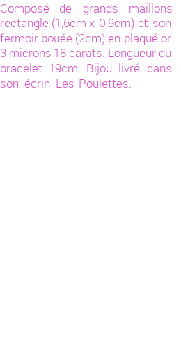 Drôle de créations de Bijoux Fantaisie, c'est un design inattendu que nous réservait Stephanie Ducauroix. Créé avec passion, ces Bijoux Fantaisie en Plaqué Or sauront combler chaque Femme amateur de bijoux et accessoires originaux. De couleur Or, il possède les dimensions suivantes. Longueur de 190mm. Largeur de 16mm. Diamètre de 20mm. Il en reste 3 exemplaires, commandez rapidement. Le bijou vous sera expédié directement du site www.lespoulettes-bijoux.fr, dans son écrin bleu turquoise original.
