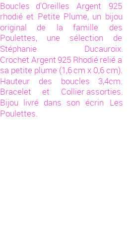 Drôle de créations de Bijoux Fantaisie, c'est un design inattendu que nous réservait Stephanie Ducauroix. Créé avec passion, ces Bijoux Fantaisie en Argent sauront combler chaque Femme amateur de bijoux et accessoires originaux. Il en reste 2 exemplaires, commandez rapidement. Le bijou vous sera expédié directement du site www.lespoulettes-bijoux.fr, dans son écrin bleu turquoise original.