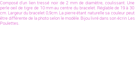 Drôle de créations de Bijoux Fantaisie, c'est un design inattendu que nous réservait Stephanie Ducauroix. Créé avec passion, ces Bijoux Fantaisie en Pierres Fines sauront combler chaque Homme amateur de bijoux et accessoires originaux. De couleur Marron, il possède les dimensions suivantes. Longueur de 190mm. Largeur de 9mm. Diamètre de 10mm. Il en reste 2 exemplaires, commandez rapidement. Le bijou vous sera expédié directement du site www.lespoulettes-bijoux.fr.