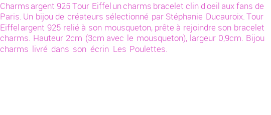 Drôle de créations de Bijoux Fantaisie, c'est un design inattendu que nous réservait Stephanie Ducauroix. Créé avec passion, ces Bijoux Fantaisie en Argent sauront combler chaque Femme amateur de bijoux et accessoires originaux. Il en reste 2 exemplaires, commandez rapidement. Le bijou vous sera expédié directement du site www.lespoulettes-bijoux.fr, dans son écrin bleu turquoise original.