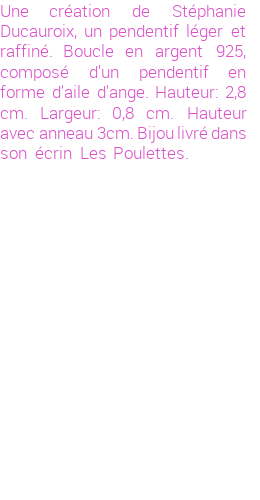 Drôle de créations de Bijoux Fantaisie, c'est un design inattendu que nous réservait Stephanie Ducauroix. Créé avec passion, ces Bijoux Fantaisie en Argent sauront combler chaque Femme amateur de bijoux et accessoires originaux. Il en reste 1 exemplaire, commandez rapidement. Le bijou vous sera expédié directement du site www.lespoulettes-bijoux.fr, dans son écrin bleu turquoise original.