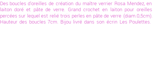 Drôle de créations de Bijoux Fantaisie, c'est un design inattendu que nous réservait Rosa Mendez. Créé avec passion, ces Bijoux Fantaisie en Verre sauront combler chaque Femme amateur de bijoux et accessoires originaux. Il en reste 1 exemplaire, commandez rapidement. Le bijou vous sera expédié directement du site www.lespoulettes-bijoux.fr, dans son écrin bleu turquoise original.