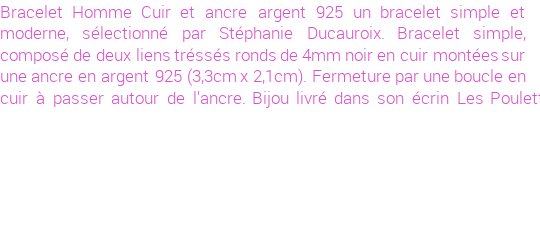 Drôle de créations de Bijoux Fantaisie, c'est un design inattendu que nous réservait Stephanie Ducauroix. Créé avec passion, ces Bijoux Fantaisie en Cuir sauront combler chaque Homme amateur de bijoux et accessoires originaux. Il en reste 1 exemplaire, commandez rapidement. Le bijou vous sera expédié directement du site www.lespoulettes-bijoux.fr, dans son écrin bleu turquoise original.