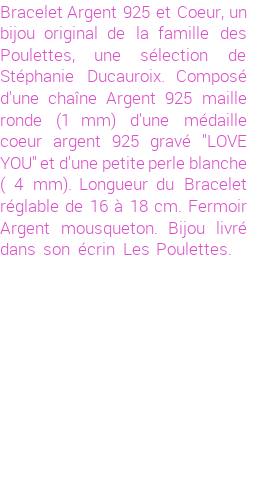 Drôle de créations de Bijoux Fantaisie, c'est un design inattendu que nous réservait Stephanie Ducauroix. Créé avec passion, ces Bijoux Fantaisie en Perles de Culture sauront combler chaque Femme amateur de bijoux et accessoires originaux. De couleur Blanc, il possède les dimensions suivantes. Longueur de 180mm. Largeur de 10mm. Diamètre de 4mm. Il en reste 23 exemplaires, commandez rapidement. Le bijou vous sera expédié directement du site www.lespoulettes-bijoux.fr, dans son écrin bleu turquoise original.