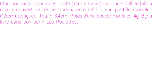 Drôle de créations de Bijoux Fantaisie, c'est un design inattendu que nous réservait Stephanie Ducauroix. Créé avec passion, ces Bijoux Fantaisie en  sauront combler chaque Femme amateur de bijoux et accessoires originaux. De couleur Or, il possède les dimensions suivantes. Longueur de 34mm. Largeur de 12mm. Diamètre de 18mm. Il en reste 3 exemplaires, commandez rapidement. Le bijou vous sera expédié directement du site www.lespoulettes-bijoux.fr.