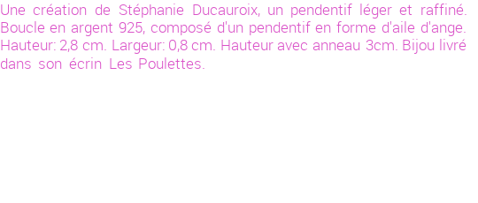 Drôle de créations de Bijoux Fantaisie, c'est un design inattendu que nous réservait Stephanie Ducauroix. Créé avec passion, ces Bijoux Fantaisie en Argent sauront combler chaque Femme amateur de bijoux et accessoires originaux. Il en reste 1 exemplaire, commandez rapidement. Le bijou vous sera expédié directement du site www.lespoulettes-bijoux.fr, dans son écrin bleu turquoise original.
