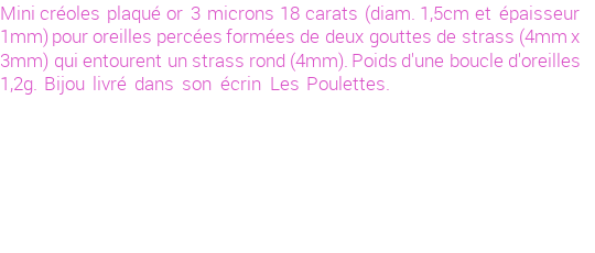Drôle de créations de Bijoux Fantaisie, c'est un design inattendu que nous réservait Stephanie Ducauroix. Créé avec passion, ces Bijoux Fantaisie en Plaqué Or sauront combler chaque Femme amateur de bijoux et accessoires originaux. Il en reste 2 exemplaires, commandez rapidement. Le bijou vous sera expédié directement du site www.lespoulettes-bijoux.fr.