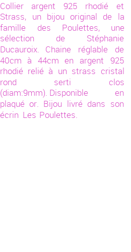 Drôle de créations de Bijoux Fantaisie, c'est un design inattendu que nous réservait Stephanie Ducauroix. Créé avec passion, ces Bijoux Fantaisie en Argent sauront combler chaque Femme amateur de bijoux et accessoires originaux. Il en reste 4 exemplaires, commandez rapidement. Le bijou vous sera expédié directement du site www.lespoulettes-bijoux.fr, dans son écrin bleu turquoise original.