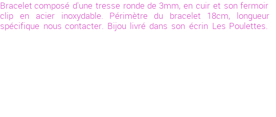 Drôle de créations de Bijoux Fantaisie, c'est un design inattendu que nous réservait Stephanie Ducauroix. Créé avec passion, ces Bijoux Fantaisie en Cuir sauront combler chaque Femme amateur de bijoux et accessoires originaux. Il en reste 15 exemplaires, commandez rapidement. Le bijou vous sera expédié directement du site www.lespoulettes-bijoux.fr.