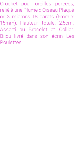 Drôle de créations de Bijoux Fantaisie, c'est un design inattendu que nous réservait Stephanie Ducauroix. Créé avec passion, ces Bijoux Fantaisie en Plaqué Or sauront combler chaque Femme amateur de bijoux et accessoires originaux. Il en reste 3 exemplaires, commandez rapidement. Le bijou vous sera expédié directement du site www.lespoulettes-bijoux.fr, dans son écrin bleu turquoise original.