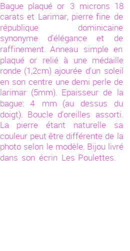 Drôle de créations de Bijoux Fantaisie, c'est un design inattendu que nous réservait Stephanie Ducauroix. Créé avec passion, ces Bijoux Fantaisie en Larimar sauront combler chaque Femme amateur de bijoux et accessoires originaux. Il en reste 1 exemplaire, commandez rapidement. Le bijou vous sera expédié directement du site www.lespoulettes-bijoux.fr.