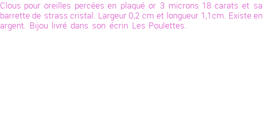Drôle de créations de Bijoux Fantaisie, c'est un design inattendu que nous réservait Stephanie Ducauroix. Créé avec passion, ces Bijoux Fantaisie en Plaqué Or sauront combler chaque Femme amateur de bijoux et accessoires originaux. Il en reste 3 exemplaires, commandez rapidement. Le bijou vous sera expédié directement du site www.lespoulettes-bijoux.fr, dans son écrin bleu turquoise original.