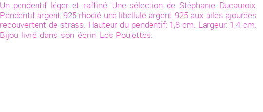 Drôle de créations de Bijoux Fantaisie, c'est un design inattendu que nous réservait Stephanie Ducauroix. Créé avec passion, ces Bijoux Fantaisie en Argent sauront combler chaque Femme amateur de bijoux et accessoires originaux. Il en reste 6 exemplaires, commandez rapidement. Le bijou vous sera expédié directement du site www.lespoulettes-bijoux.fr, dans son écrin bleu turquoise original.